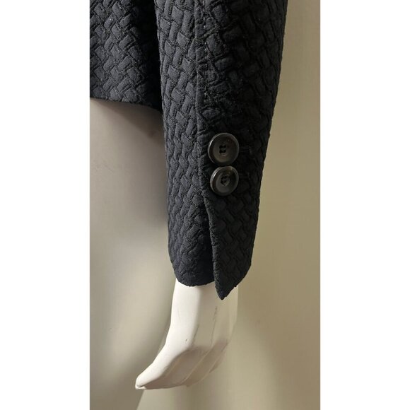 PIAZZA SEMPIONI BLACK QUILTED MOTO TRENCH 40 4 - Picture 8 of 10